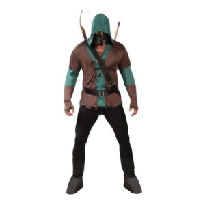 Krigare med Mask Maskeraddräkt - Large