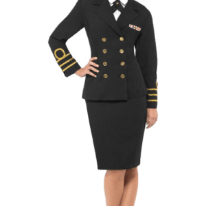 Kvinnlig Marinofficer Maskeraddräkt L