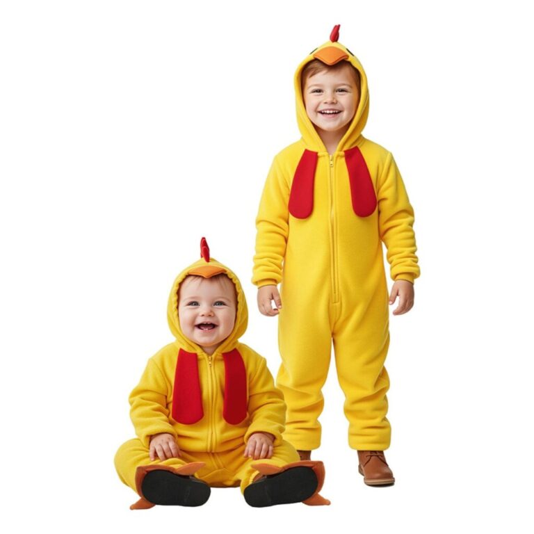 Kyckling Jumpsuit Barn Maskeraddräkt - Small