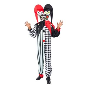 Läskig Two-Face Gycklare Maskeraddräkt - Medium