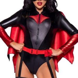 Leg Avenue Bat Woman Bodysuit M Rollspel & Maskerad