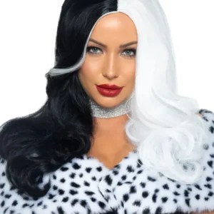 Leg Avenue Cruella Wig Black/White Peruk
