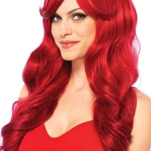 Leg Avenue Long Wavy Wig Red Peruk