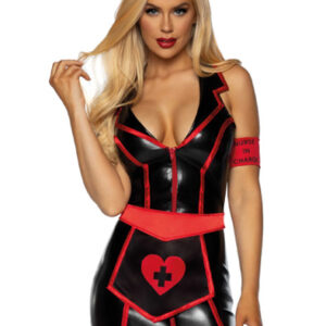 Leg Avenue Vinyl Naughty Nurse XS Rollspel & Maskerad