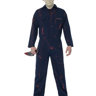 Licensierad Halloween Michael Myers Dräkt med Mask och Kniv