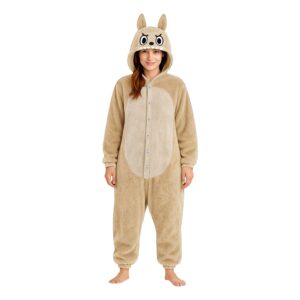 Lulu Monster Beige Onesie Dam Maskeraddräkt - Large