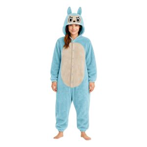 Lulu Monster Blå Onesie Dam Maskeraddräkt - Large