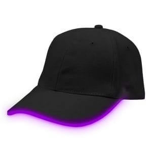 Lysande LED Keps - Svart