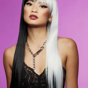 Manic Panic Diva Wig Black & White Peruk