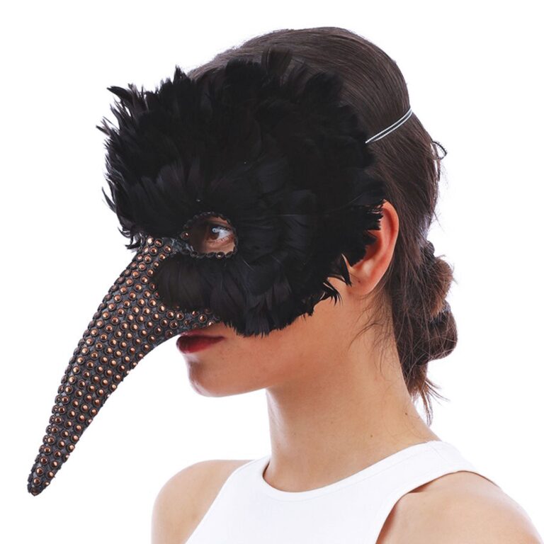 Mask Korp med Fjädrar Deluxe - One size