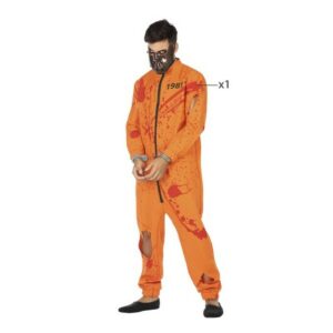 Maskeraddräkt vuxna Död fånge Orange Mördare XL (XL)