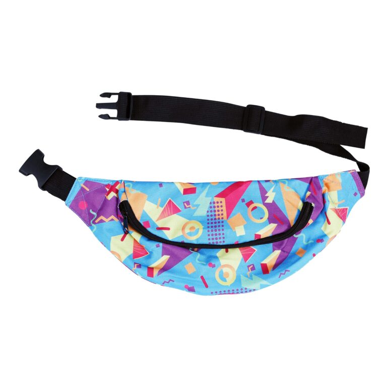 Midjeväska 80-tal Blå - One size