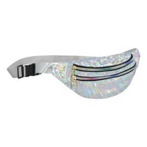 Midjeväska Silver Holografisk Crystal - One size