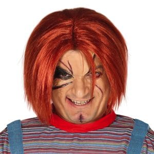 Mördardocka Röd Peruk - One size