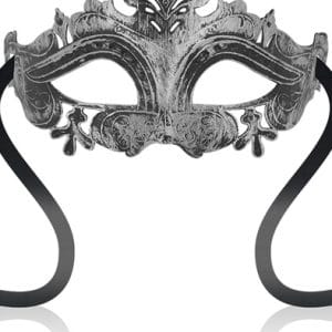 Ohmama Masks Venetian Eyemask Silver Mask