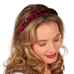 Oktoberfest Diadem Vinröd - One size