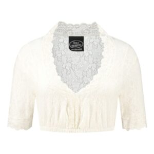 Oktoberfest Dirndl Blus Naturvit - 46