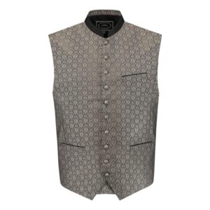 Oktoberfest Väst Jacquard Grå - Small