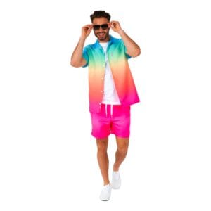 OppoSuits Funky Fade Shorts Kostym - XX-Large