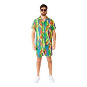 OppoSuits Loopy Lines Shorts Kostym - Medium