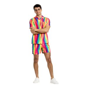 OppoSuits Rainbow Glaze Shorts Kostym - XX-Large