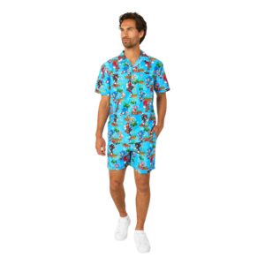 OppoSuits Sonic™ Green Hill Shorts Kostym - Large