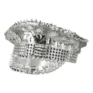 Paljettkeps med Nitar Silver - One size