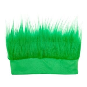 Pannband Med Hår Neongrön - One size