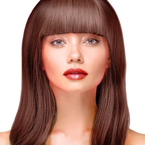 Party Wig Long Straight Brown Hair Peruk