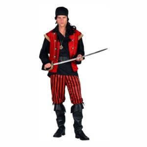 Pirat Black Beard Deluxe Maskeraddräkt - X-Large