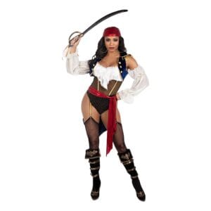 Pirat Body Deluxe Maskeraddräkt - Small