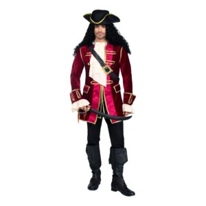 Pirat Kapten Deluxe Maskeraddräkt - Medium