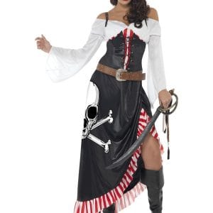 Piratklänning Maskeraddräkt Dam M