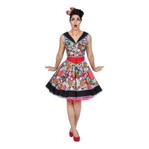 Pop-Art Klänning Maskeraddräkt - 40