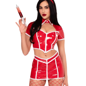 Red Alert Nurse Costume Red