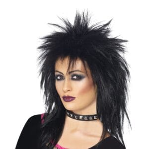 Rockdiva Svart Peruk - One size