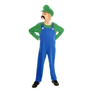 Rörmokare Grön Budget Barn Maskeraddräkt - Small