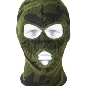 Rothco Deluxe Balaclava - 3-håls Brun, Grön