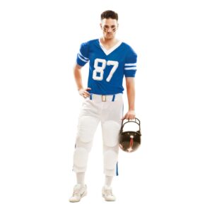 Rugbyspelare Blå Maskeraddräkt - Small