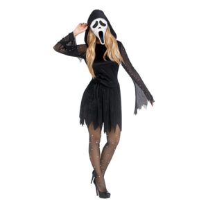 Scream Ghost Face Pearl Klänning Maskeraddräkt - Medium
