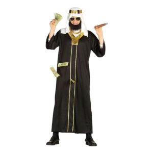 Shejk Svart Maskeraddräkt - One size