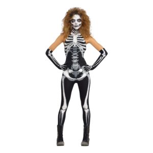 Skelett Jumpsuit Maskeraddräkt - Medium
