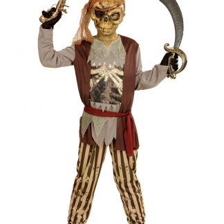 Skelett-Pirat - Komplett Maskeraddräkt