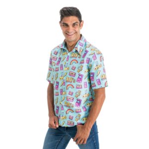 Skjorta 90's Blå - Large