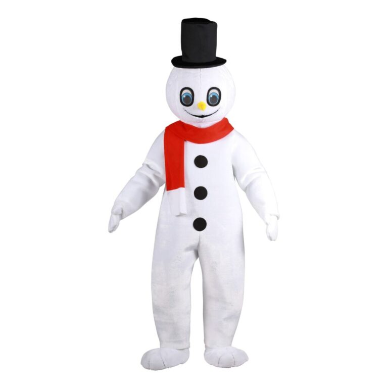 Snögubbe Maskot Deluxe Maskeraddräkt - One size