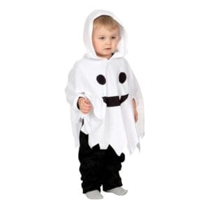 Spöke Poncho Barn Maskeraddräkt - 2-3 år