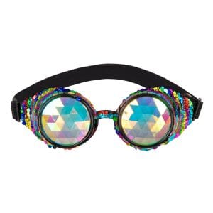 Steampunk Paljett Glasögon - One size