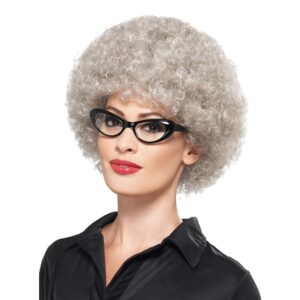 Tant Krullig Grå Peruk - One size