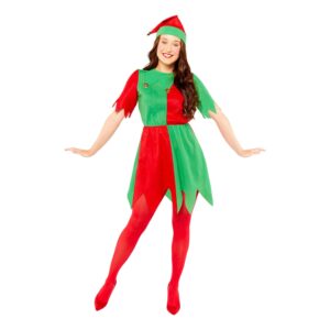 Tomtenisse Klänning Maskeraddräkt - Medium/Large