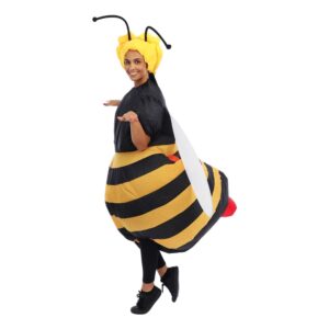 Uppblåsbart Bi Maskeraddräkt - One size